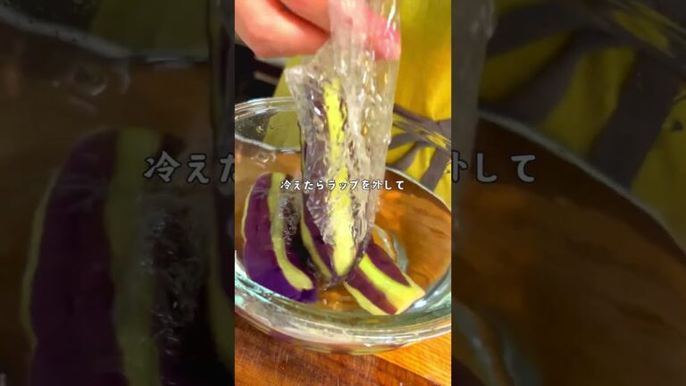 【揚げない、焼かない、簡単茄子のお浸し】#簡単レシピ #茄子 #お浸し #時短料理