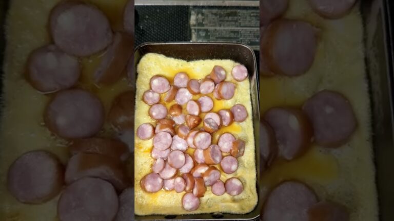 挑むはシャウエッセンとろける4種のチーズで卵焼き