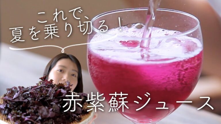 夏を元気に！赤紫蘇シロップのレシピ・作り方