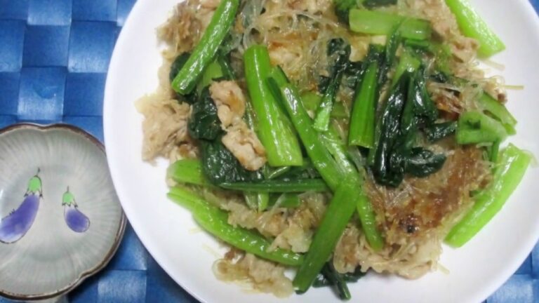 豚肉 小松菜 春雨の炒め物：Part.Ⅱ