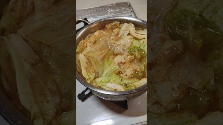 味噌味キャベツ鍋#キャベツ#鍋