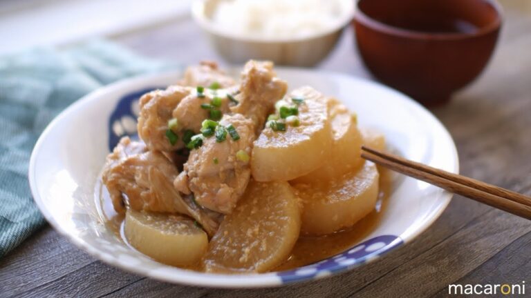 にんにく生姜でジュワうま！ 手羽元と 大根の ほろほろ 味噌煮 のレシピ 作り方