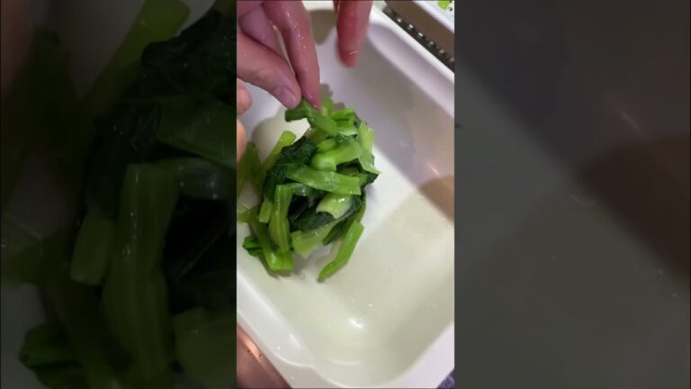 あと一品に！小松菜と長芋のおかか和え レシピはコメント欄に記載 #shorts
