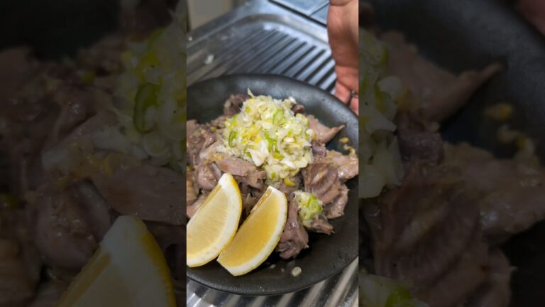 砂肝のネギ塩レモンだれ#food#Japanesefood#recipe#cooking#料理 #レシピ#砂肝 