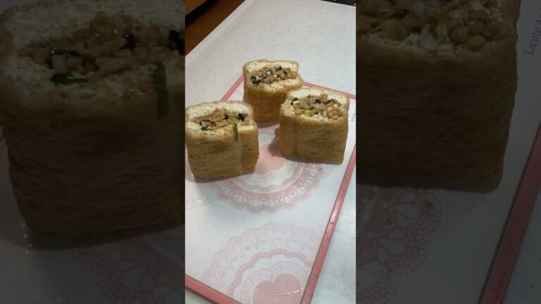 DQNが作る、栃尾揚げ納豆挟み焼き。#料理研究しない家