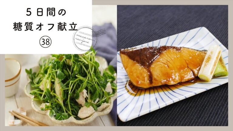 【5日間の糖質オフ献立 第38弾】管理栄養士が選んだ献立レシピ集！ダイエット中でも楽しくおいしく♪｜macaroni（マカロニ）