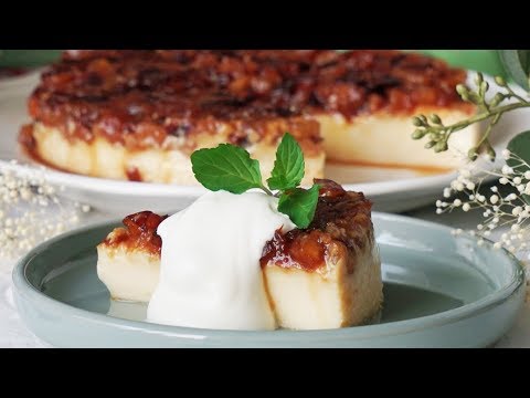 秋のキャラメルりんごのプリン🍮【食べたくない人はいない🍎】