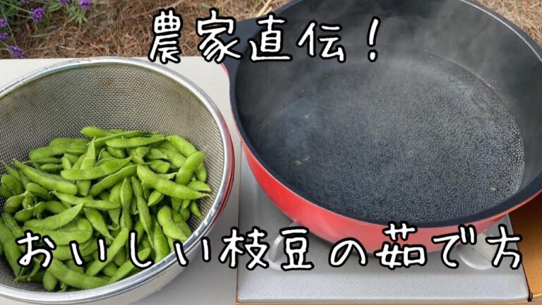 Tips 枝豆農家直伝！おいしい枝豆の茹で方