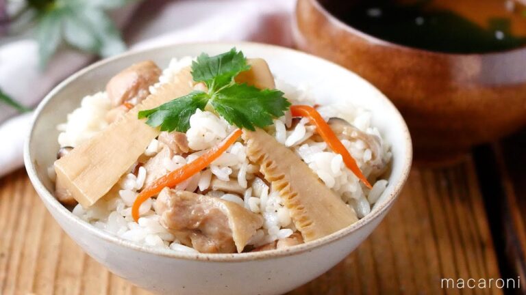 【鶏とたけのこの混ぜごはん】混ぜ込みで簡単！めんつゆでパパッと♪｜macaroni（マカロニ）