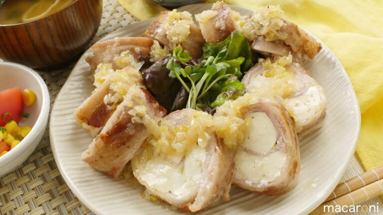 ワザありヘルシー！ 肉巻き 豆腐で ネギ 塩 チャーシュー のレシピ 作り方