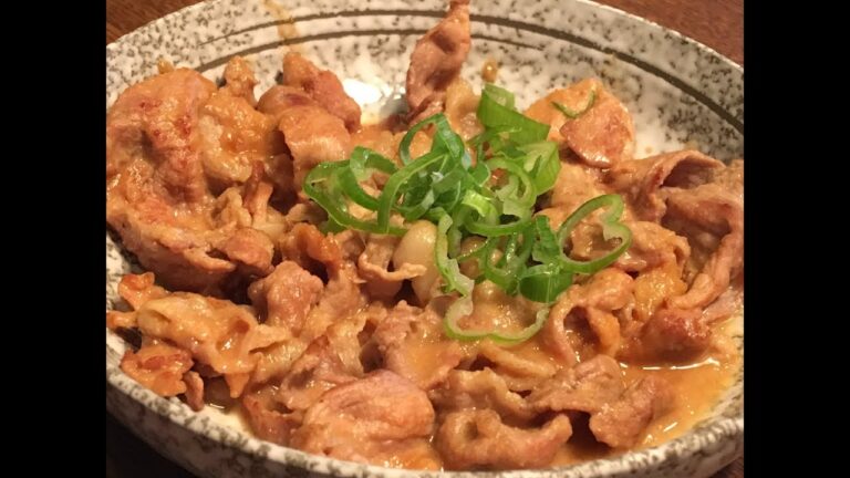 「豚肉ニンニク味噌」