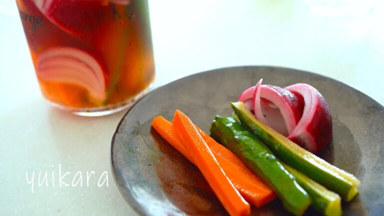 【内臓脂肪減少】簡単ピクルス。毎日ボリボリしながらダイエット/【ASMR】How to make pickles