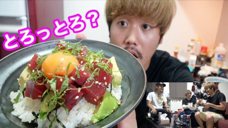 混ぜてのせるだけ！トロトロのマグロユッケ丼！