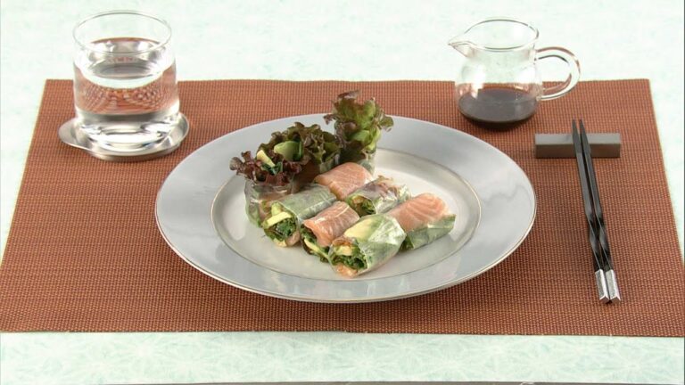 【DAIGOも台所】豆苗とサーモンの生春巻き｜アボカドで美容レシピ♪