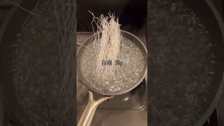 脂質たったの4g🔥ボリューム満点なのに超ヘルシー！えのきと春雨の明太炒め【レシピ詳細は説明欄へ♪】低脂質ダイエット料理毎日発信中❗️