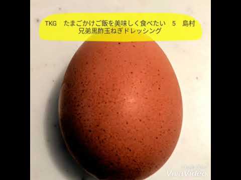 TKG　たまごかけご飯を美味しく食べたい　5　島村兄弟黒酢玉ねぎドレッシング