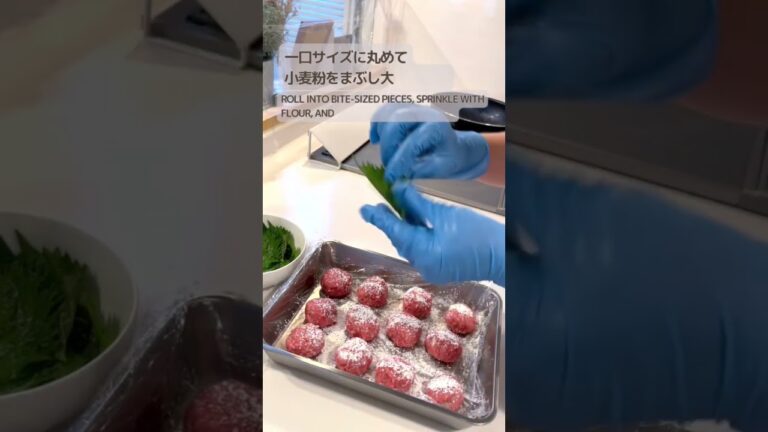 おもてなし料理　大葉ハンバーグ　#shorts #cooking #簡単