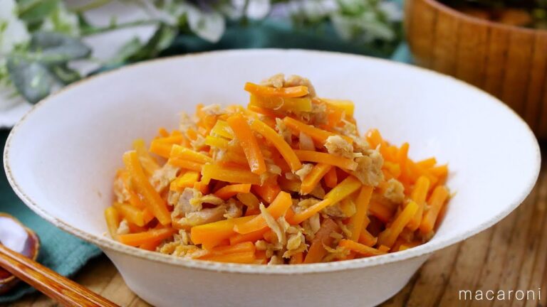 【にんじんとツナのきんぴら】食材2つで完成！旨味たっぷり副菜レシピ♪｜macaroni（マカロニ）