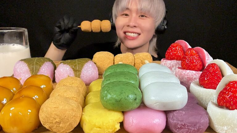 ASMR 苺大福&団子大食い‼️〜男は甘味と看板娘に弱い〜【咀嚼音】