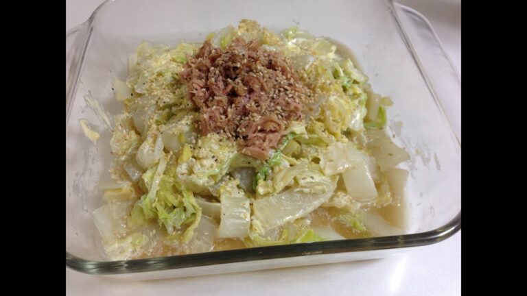 白菜とツナの温サラダ♪　How to Make Hakusai&Tuna Salad