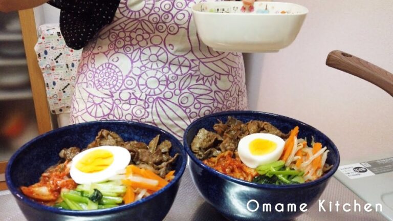 忙しい日の簡単晩ごはん３日間 / ビビンバ丼/ 天津飯/ ロコモコプレート