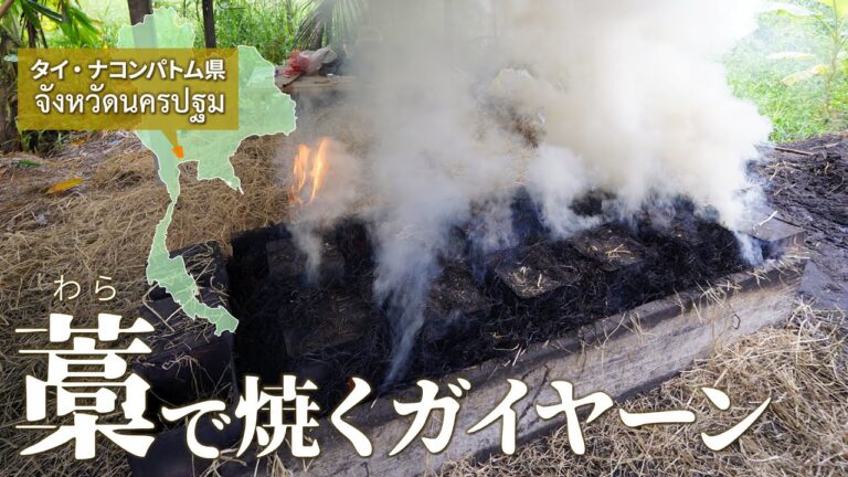 【藁焼きガイヤーン 】藁を使って鶏を丸焼きにする創業20年の焼き鳥専門店  ナコンパトム県｜ルンピンガイオップピーブลุงพิน ไก่อบฟาง