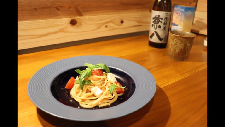 【とろっとろ～】モッツァレラとミニトマトのパスタ【料理vlog#16】