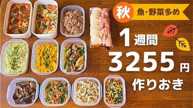 【1週間作り置き】安くて栄養バツグン！おかずレシピ｜全15品
