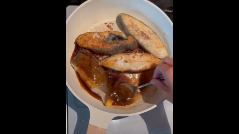 【ブログレシピ】白身魚のバター醤油炒め（文字なし、工程の補足動画）