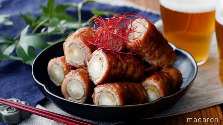 【ごぼうの甘辛肉巻き】調味料1つで簡単に！ボリューム満点おかず♪｜macaroni（マカロニ）