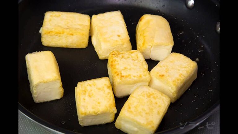 数秒でわかる「豆腐のきのこあんかけ」の作り方