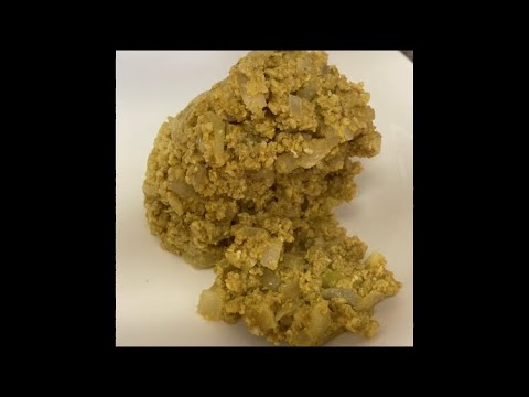 オートミールカレーチャーハンを作ったつもりだったんだけど、見た目がスクランブルエッグな件