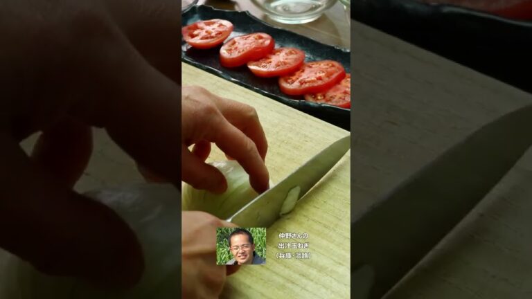 新玉とトマトのサラダ 新玉ねぎドレッシング[のら] #shorts