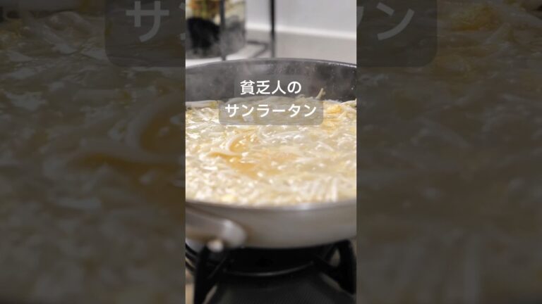 1食40円以下!!もやしで作る「貧乏人のサンラータン」皆さんに試してもらいたいヤバイほど美味い節約飯