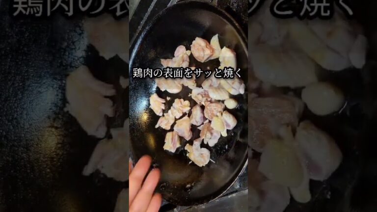 鶏もも肉と厚揚げのサッパリ煮込みレシピ #shorts #料理 #レシピ