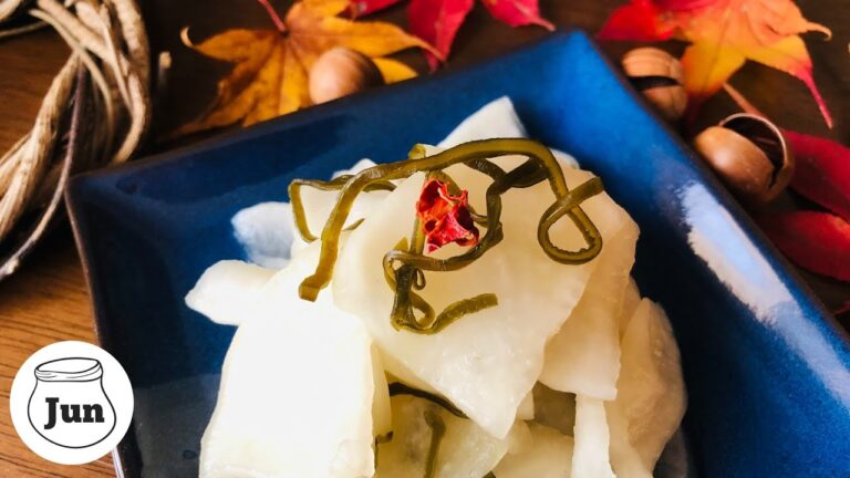 とっても簡単！【#大根の漬物】塩昆布漬けの作り方｜ダリアのお花畑探索 | 信州りんごのご紹介#たくあん