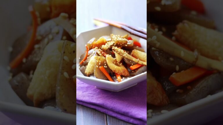 こんにゃくとちくわのきんぴらごぼう