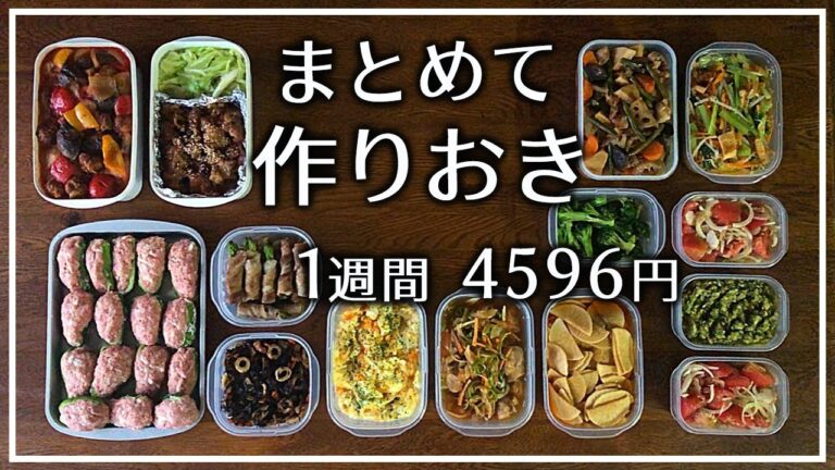 【作り置き】箸が止まらない！絶品おかず13品【4人家族】