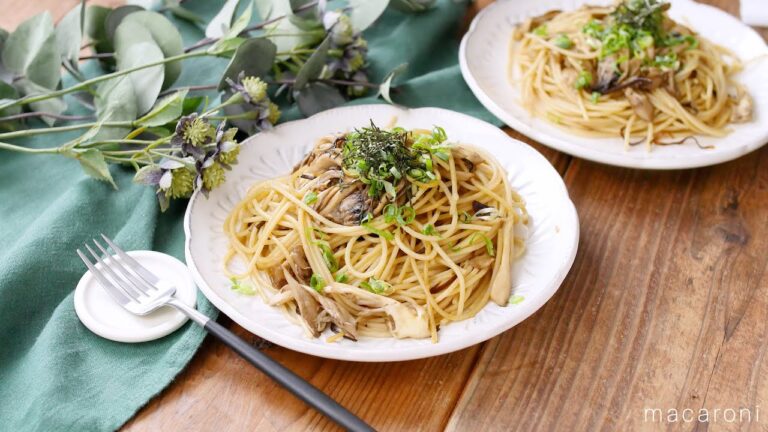 【舞茸と塩昆布の和風パスタ】塩昆布で味決まる！旨みたっぷり♪｜macaroni（マカロニ）
