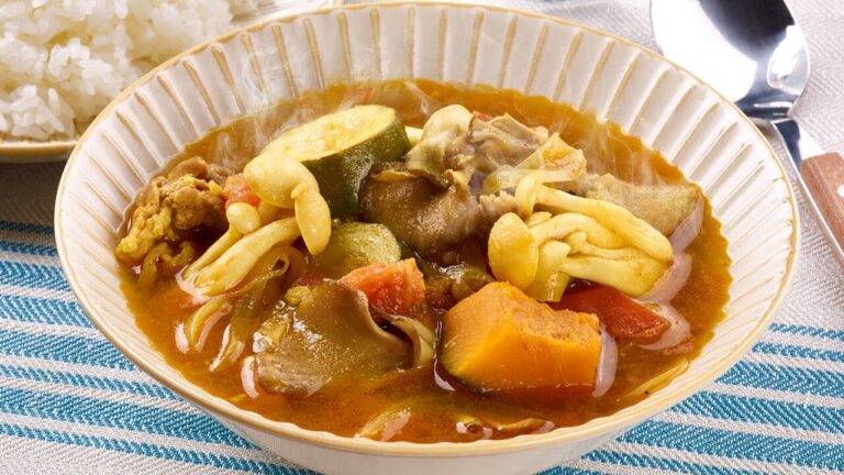 きのこと夏野菜のスープカレー