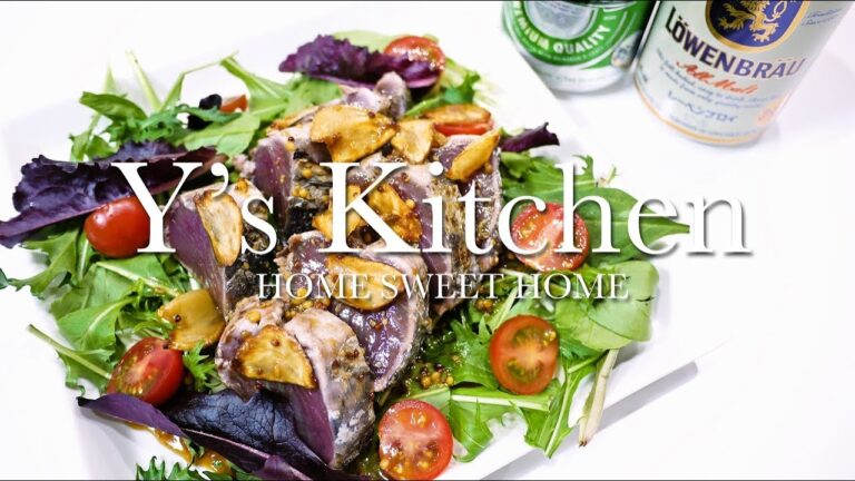 【料理】お酒に合うおつまみを作る。カツオのガーリックステーキ