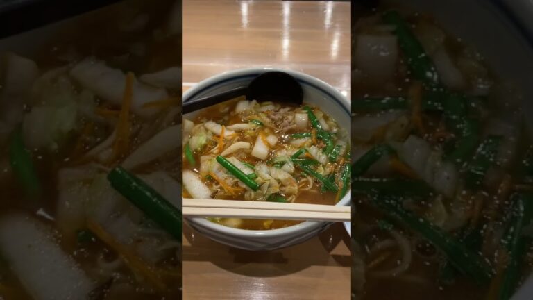 【3秒ラーメン】大阪 泉佐野 ラーメン醬 泉佐野店 ジャンラーメン