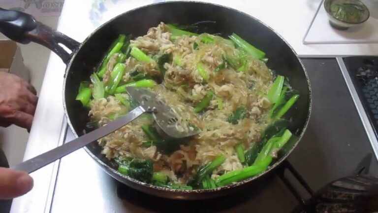 豚肉、小松菜、春雨の炒めもの：Part.Ⅰ