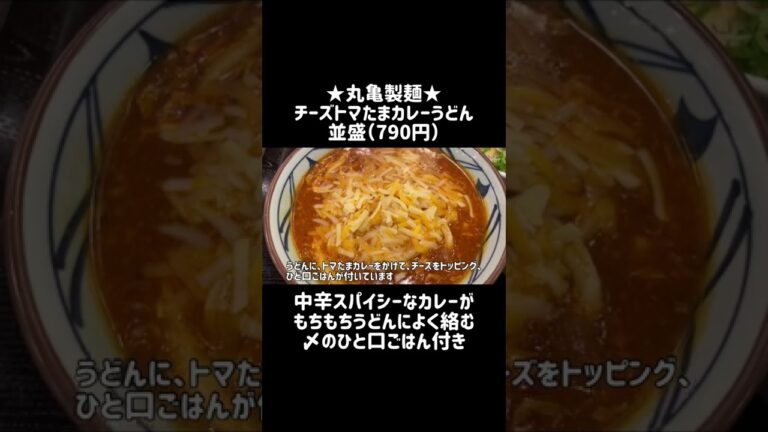【丸亀製麺】禁断のカレーうどんが新登場 #shorts