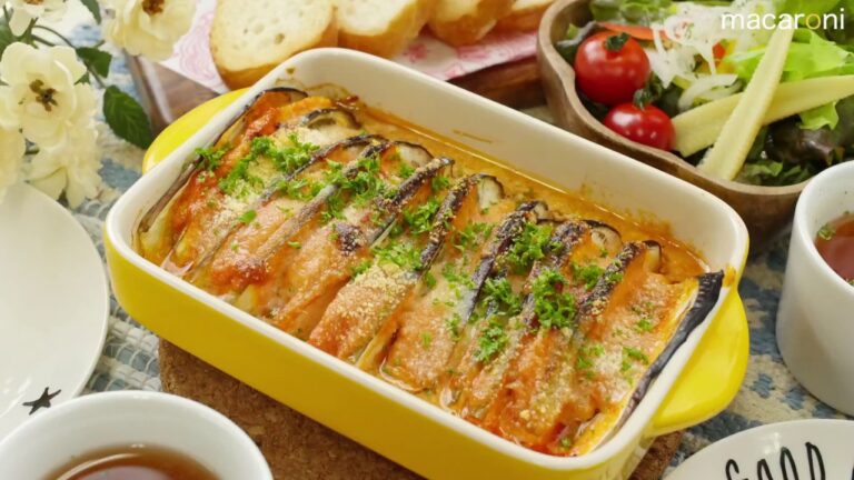 トースターで！ 鶏肉と なすの オーロラ 味噌 ミルフィーユ のレシピ 作り方