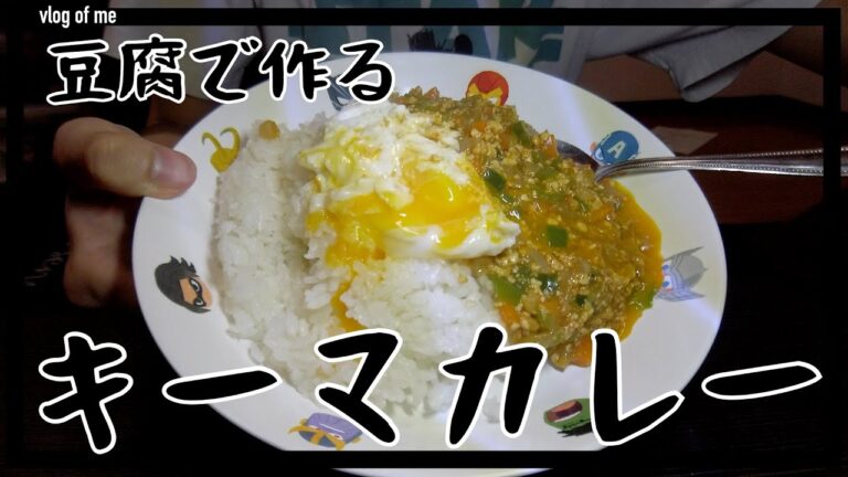 豆腐で簡単節約キーマカレー - 俺のお料理日記#4〔vlog#120〕