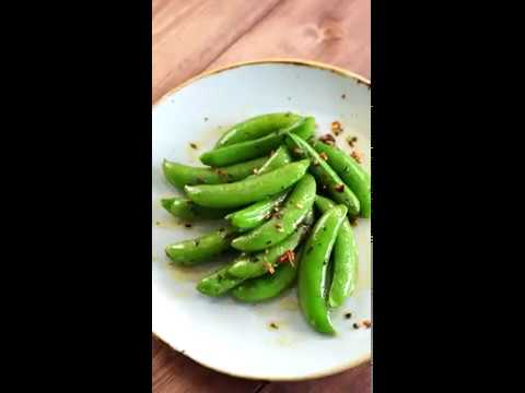 スナップエンドウのペペロンチーノ VegeTable