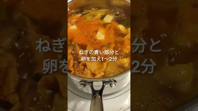 スンドゥブチゲ #ズボラ飯 #節約レシピ #辛ラーメン