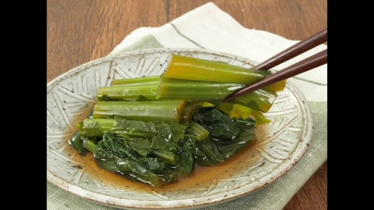 レンジで簡単時短 ダシいらずの小松菜のおひたし