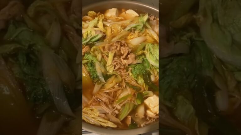 キムチ鍋作った【キムチ鍋の素 | エバラ食品】